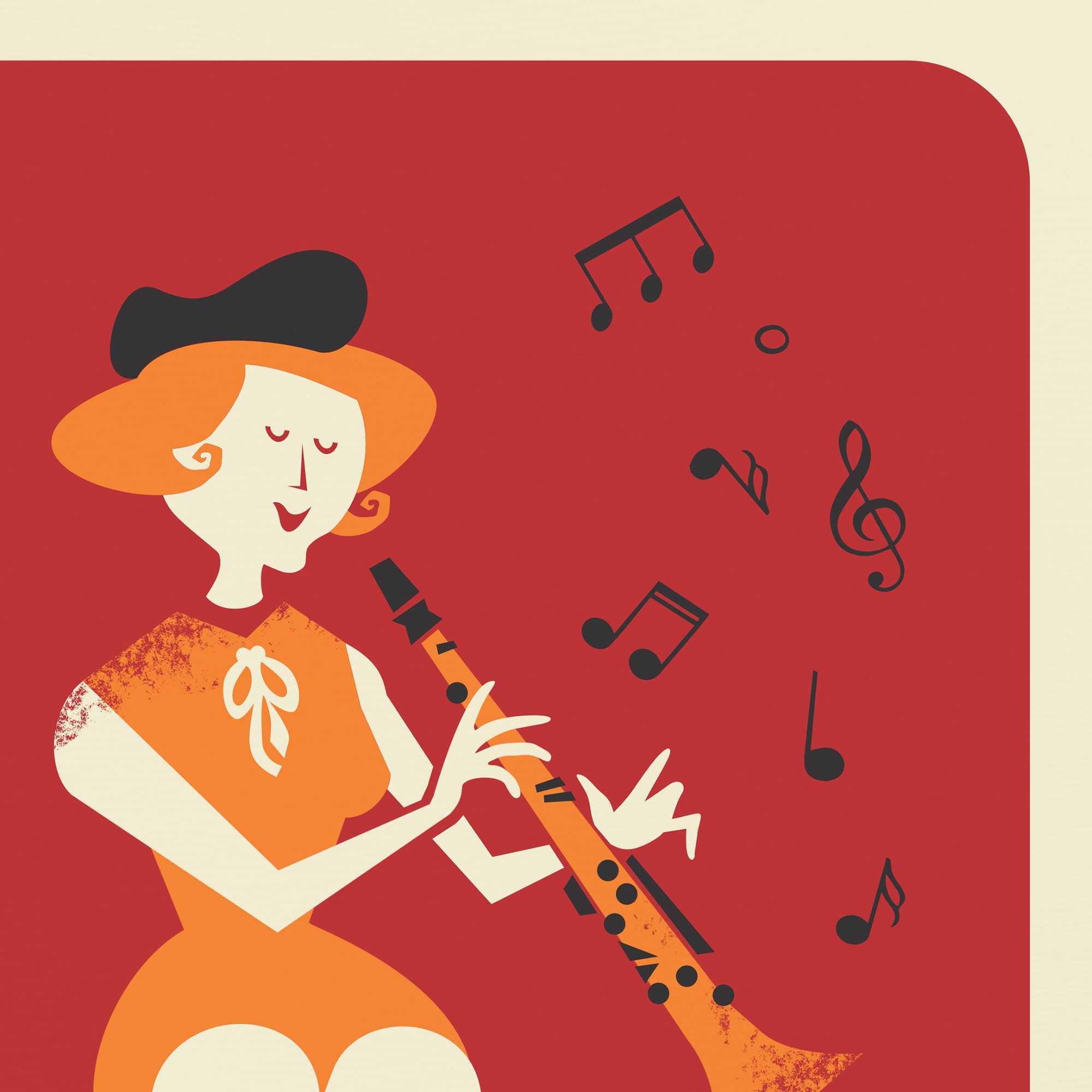 Printable Print Vintage Style Woman Artwork Etsy