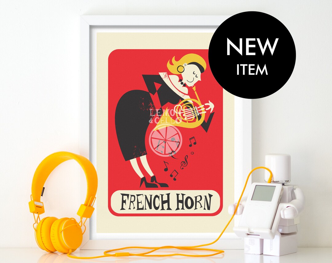 French Horn Gift for Girlfriend or Boyfriend, Classical Jazz Music