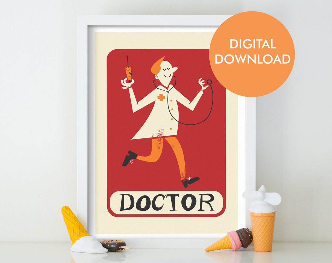 Instant Download Doctor Wall Decor Printable Gift Idea for Etsy