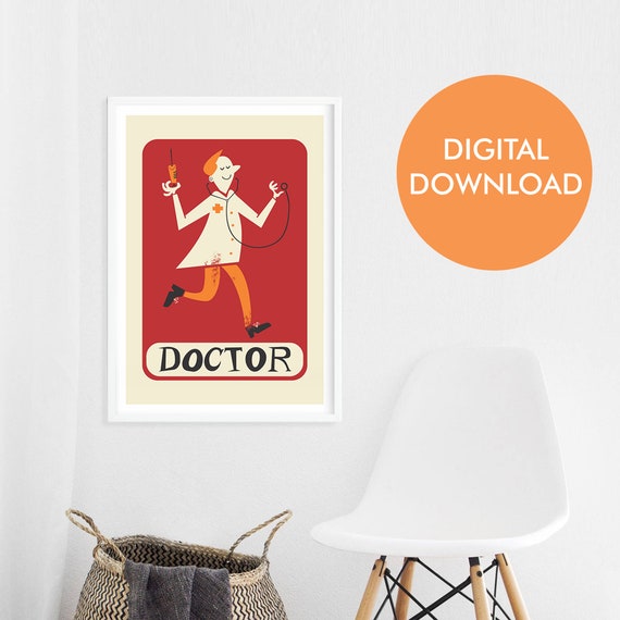 Instant Download Doctor Wall Decor Printable Gift Idea for Etsy