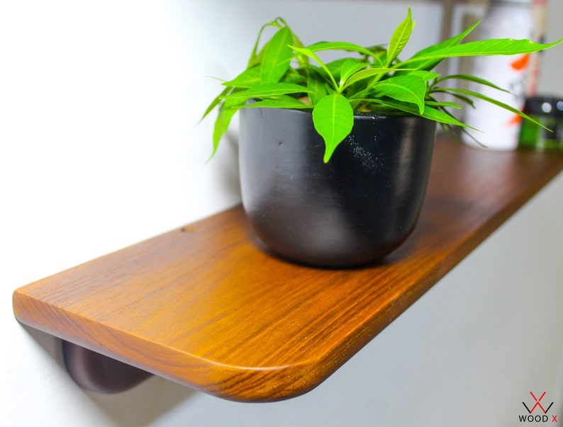 Modern Wood Floating Shelves Teak Floating Shelves With Custom Sizes