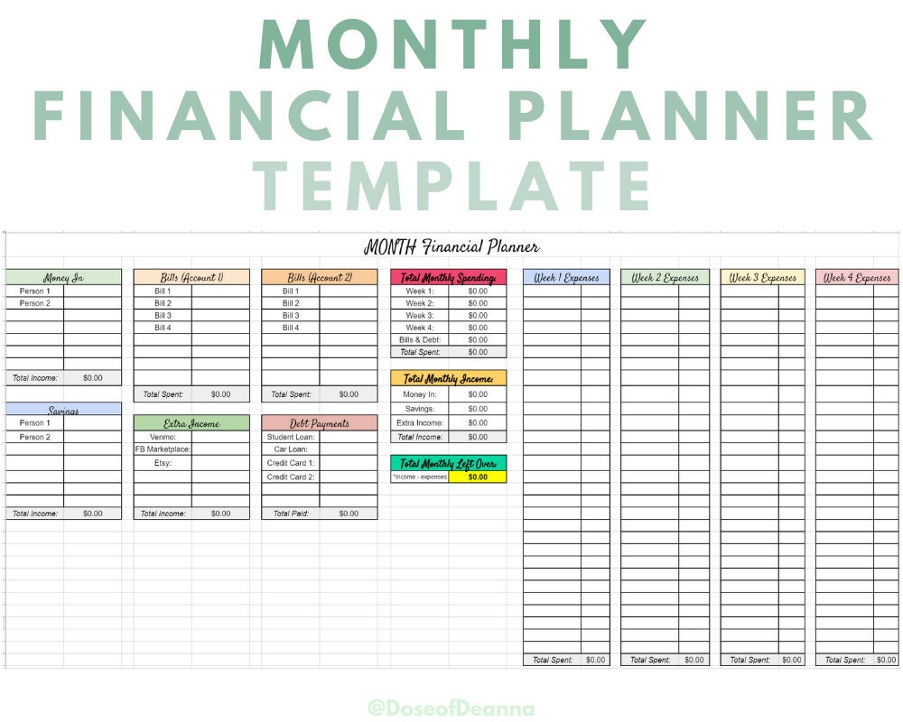 monthly-financial-planner-budget-google-sheets-excel-easy-etsy