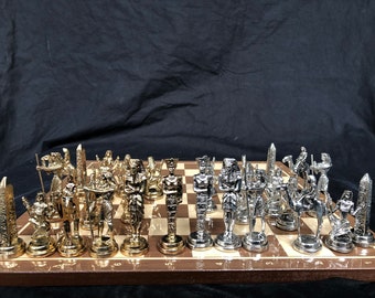 Egyptian Chess Set, Chess, Chess, Chess Set, Chess Set Handmade, Chess Game, Board Game,  Chess Board, Birthday Gifts, Historic Chess Set
