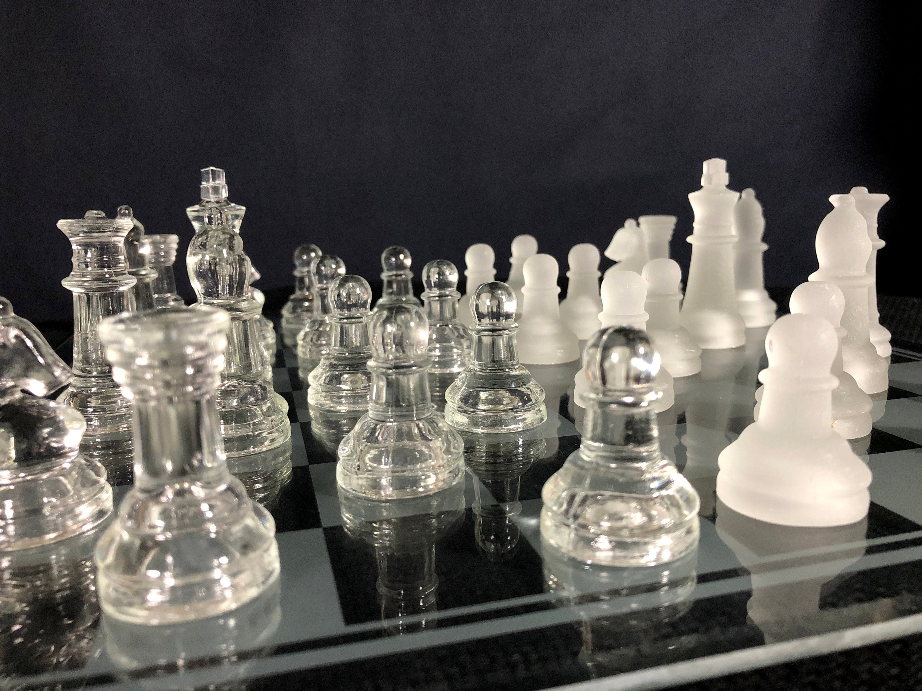 Glass Chess Set Glass Chess Chess Board Glass Chess Board Etsy