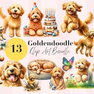 Goldendoodle hochwertige digitale Clip Art