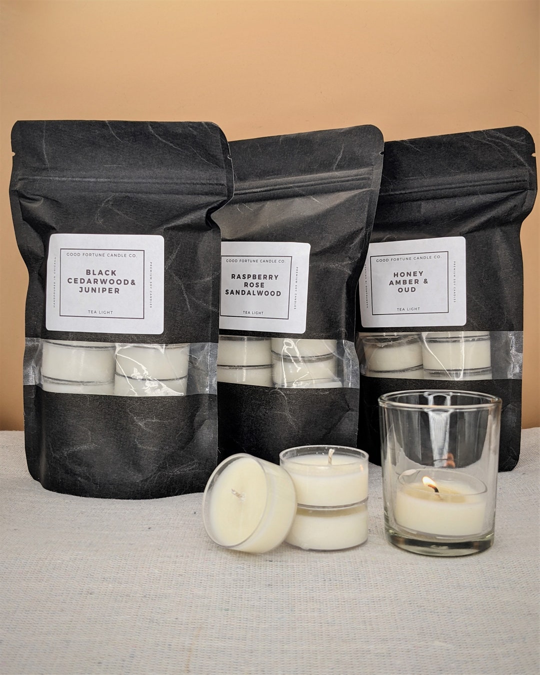 Tea Light Candle Gift Set 12 Pack Premium Soy Wax Scented Candles Our