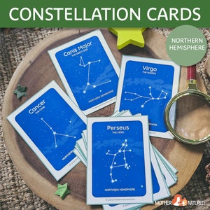 Cartes de vœux Constellation de l'hémisphère NORD| Étude étoiles | Étude de la constellation | Classe Constellation | Observation des étoiles | Les étoiles à imprimer image 2