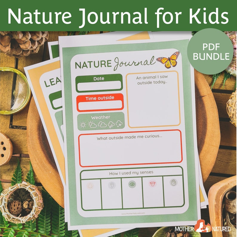 Nature Journal for Kids | Nature Study Journal | Outdoor Journal | Charlotte Mason Journal | Forest School image 5