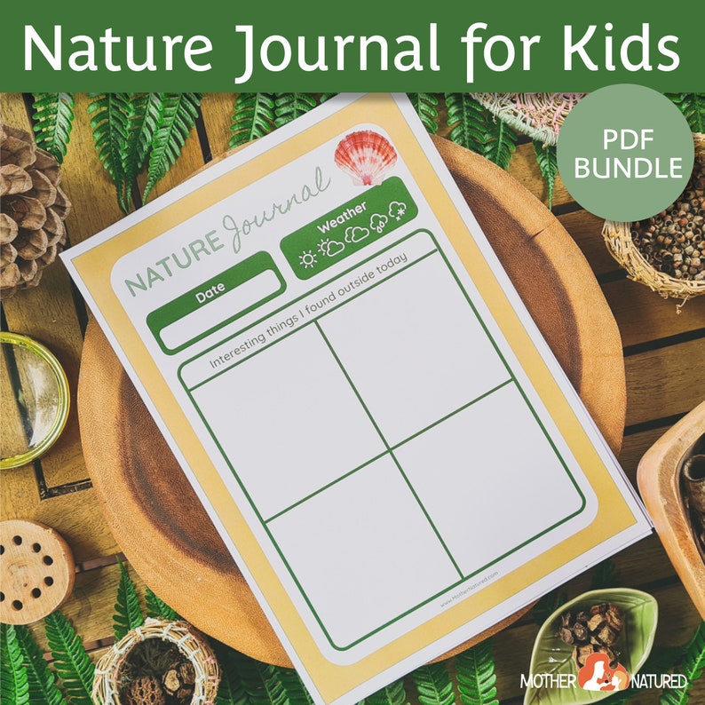 Nature Journal for Kids | Nature Study Journal | Outdoor Journal | Charlotte Mason Journal | Forest School image 6