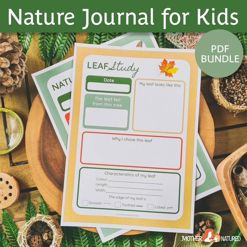Nature Journal for Kids | Nature Study Journal | Outdoor Journal | Charlotte Mason Journal | Forest School image 3