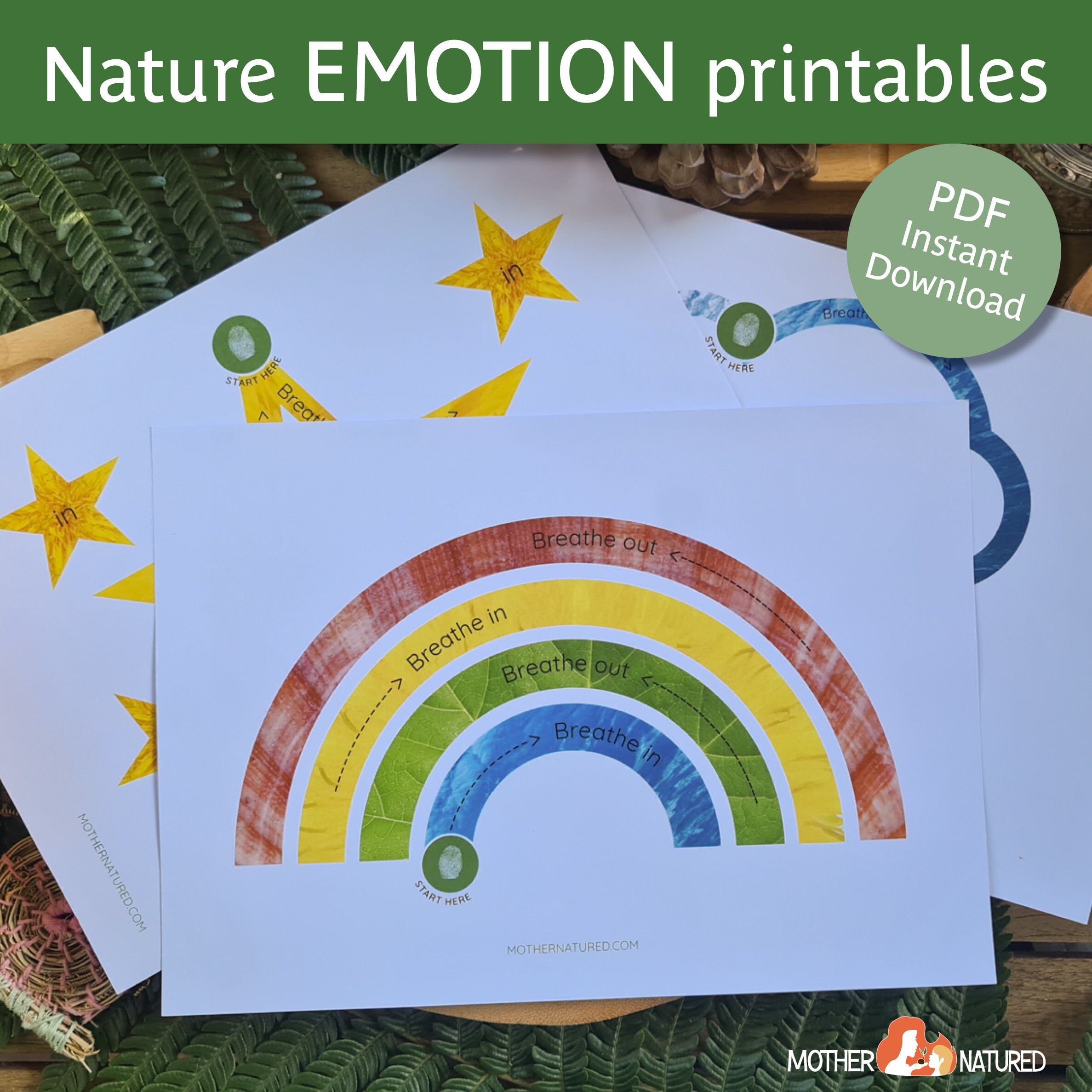 Calm Corner Breathe and Trace Printables Calm Corner Printables Calm
