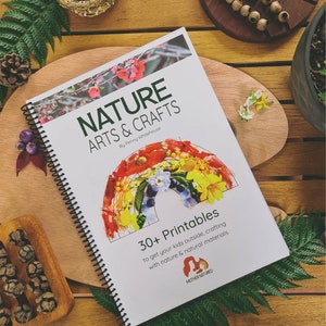 NATURE Arts and Crafts KIDS | Nature Art Printables | Nature Art Digital Download | Nature Craft printable |  Nature Crafts for kids