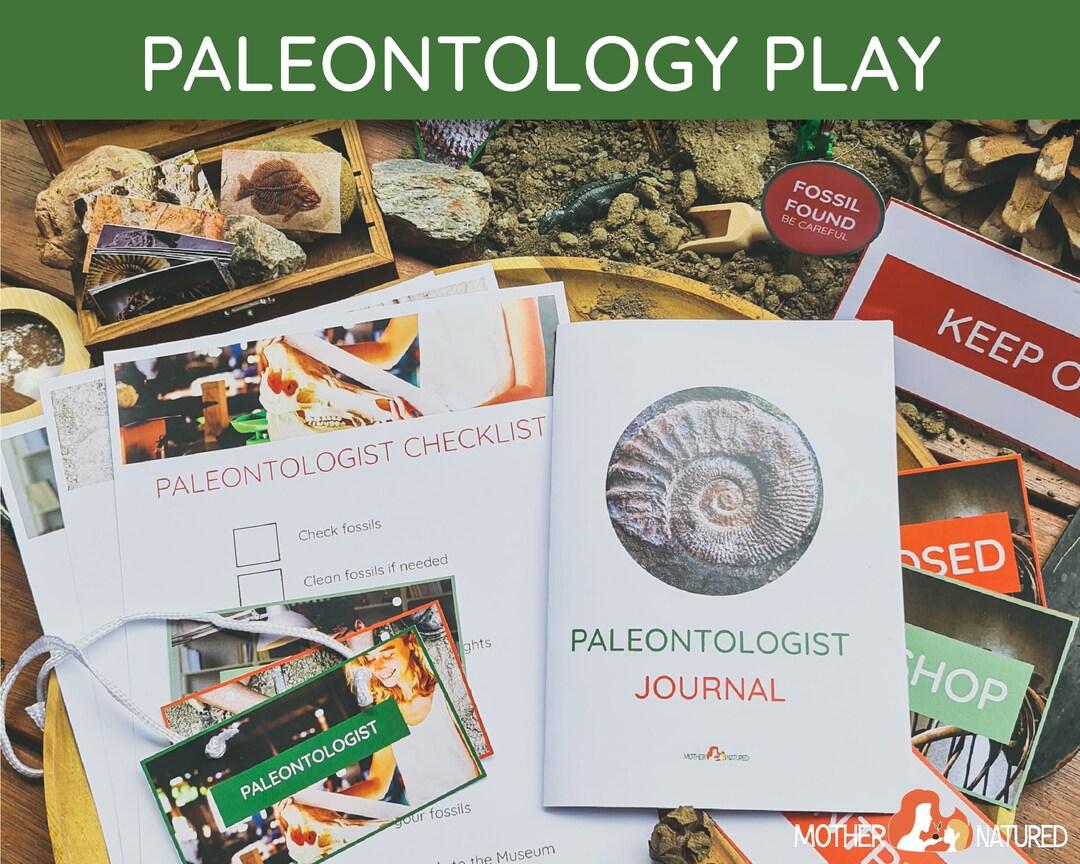 PALEONTOLOGY Play Printables Museum Play Printables Etsy