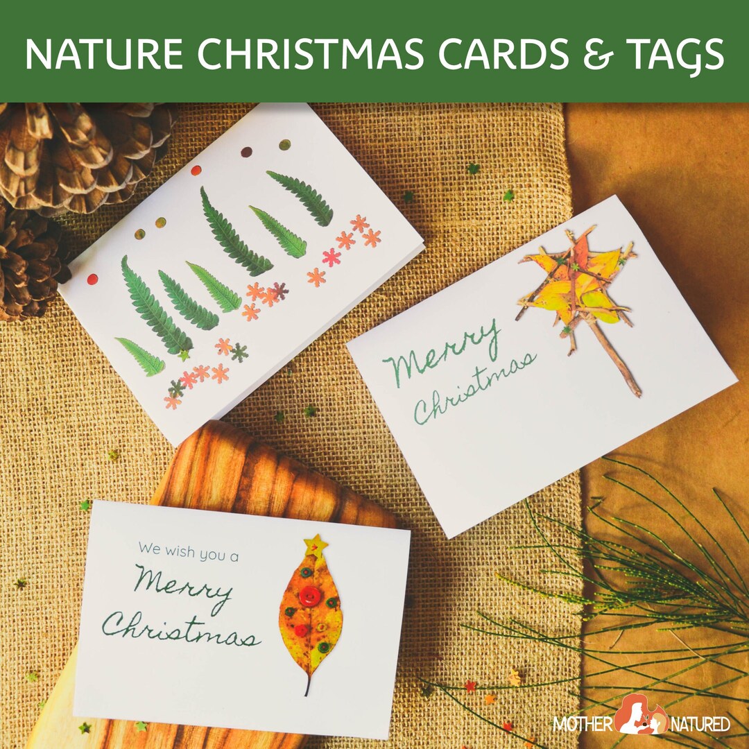 NATURE CHRISTMAS CARDS & Tags Nature Christmas Card Set Etsy