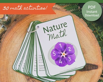 Outdoor Math Activities | Nature Math Activities | Forest School Math Activities |  Montessori Math Outdoor Play Math Activities