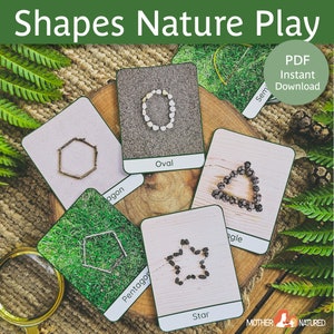 Nature Shapes Loose Parts | Nature Shapes Preschool | Nature Shapes ...