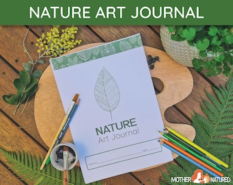 Nature Art Journal for Children | Nature Art Books Printables | Nature Art Study | Nature Art Prompts | Art Journal