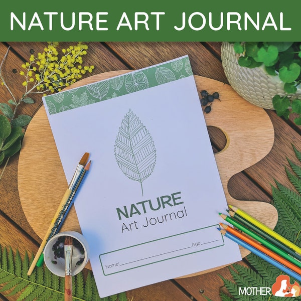 Nature Art Journal for Children | Nature Art Books Printables | Nature Art Study | Nature Art Prompts | Art Journal