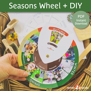 Seasons Activity | Seasons Classroom Décor | Seasons Wall Calendar | Printable |Northern & Southern Hemisphere | Preschool | Montessori