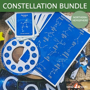 Pakket noordelijk sterrenbeeld | Sterrenbeeldkaarten noordelijk halfrond | Sterrenonderzoek | Onderzoek naar sterrenbeelden | Sterrenbeeld afdrukbare items |