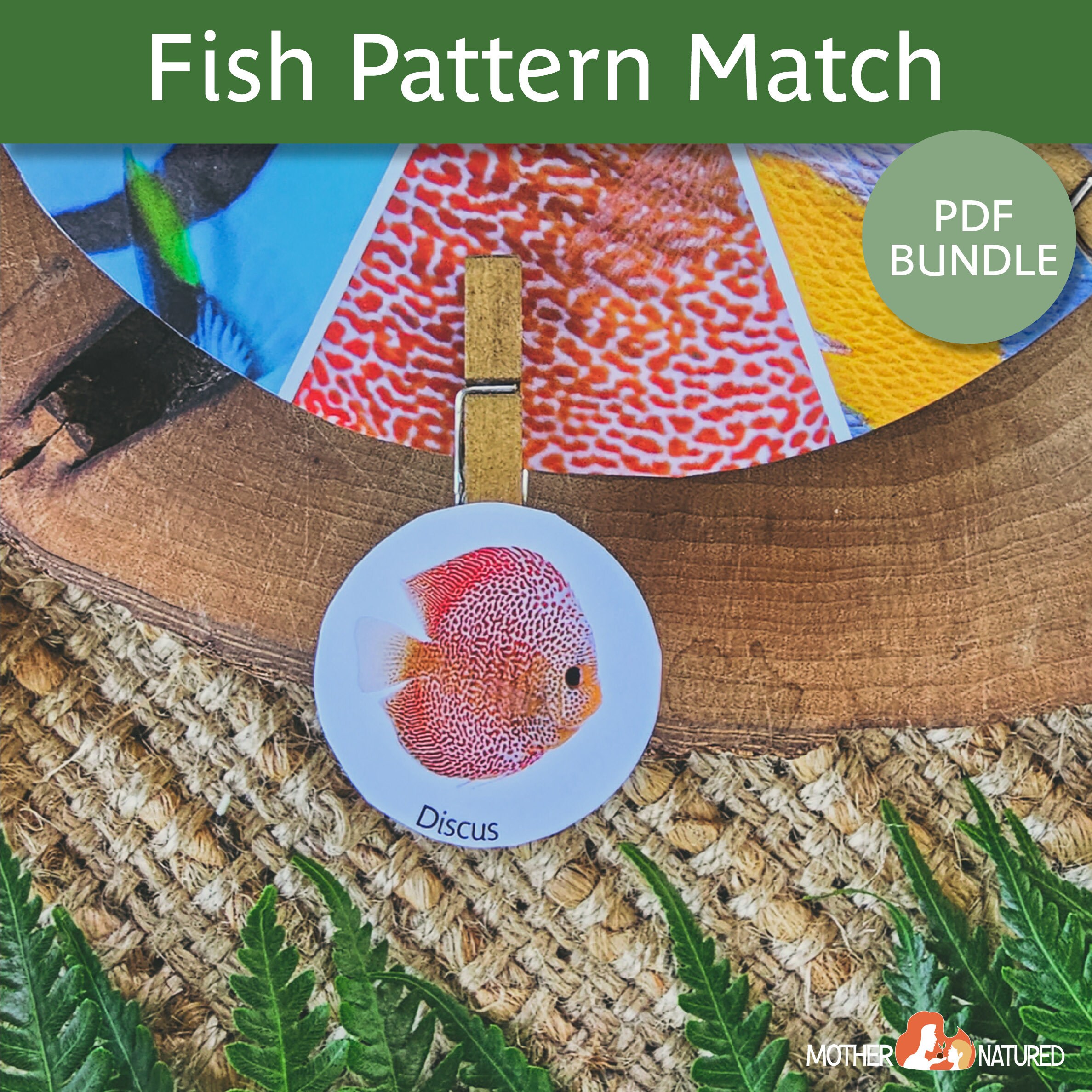 Fish Matching Activity Fish Game Pattern Activity - Etsy