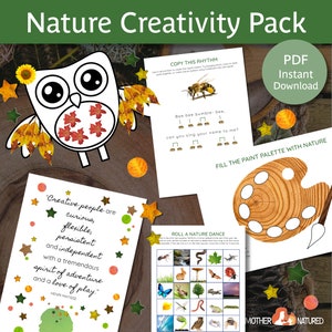 Creativity Activity | Nature Creativity  Activity | Creativity Classroom |  Nature Activity Printables | Nature Art   | Outdoor Art for Kids