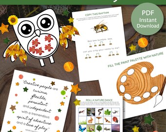 Creativity Activity | Nature Creativity  Activity | Creativity Classroom |  Nature Activity Printables | Nature Art   | Outdoor Art for Kids