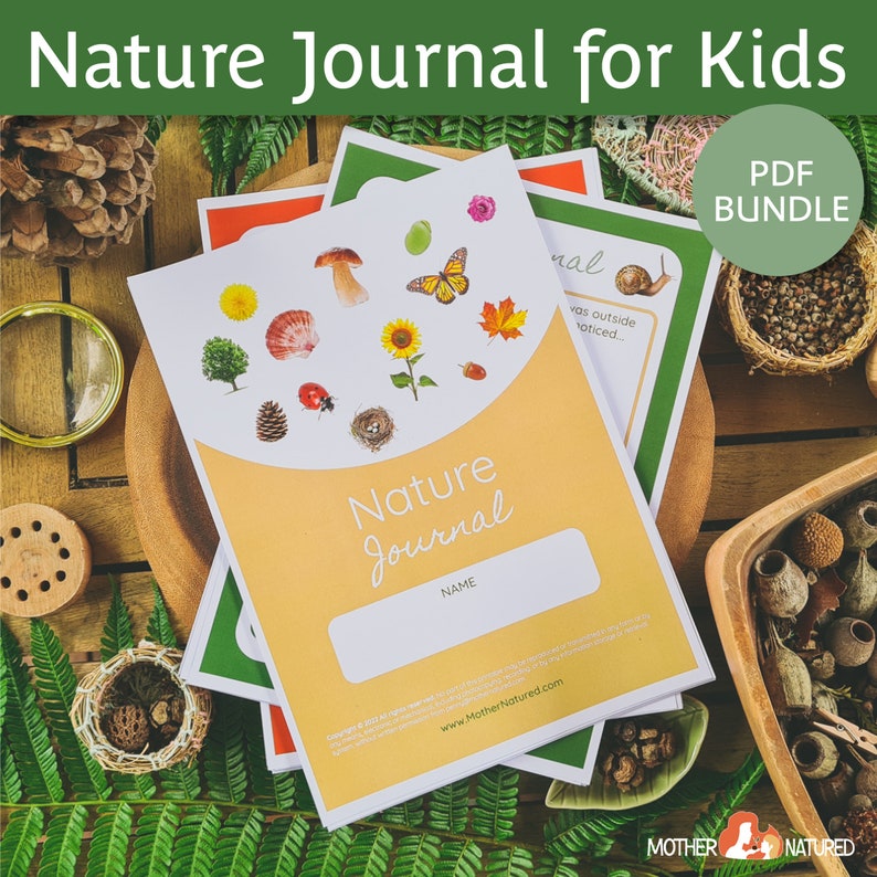 Nature Journal for Kids | Nature Study Journal | Outdoor Journal | Charlotte Mason Journal | Forest School image 1