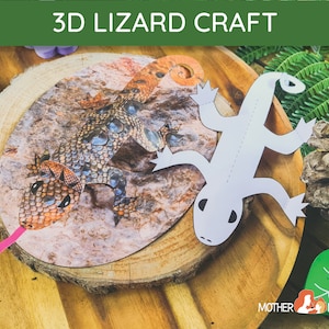 3D Lizard Craft | Lizard Activity | Lizard Craft for Kids | Lizard Nature Crafts