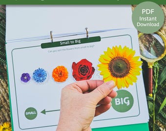 Spring Busy Book para pré-escolares | Spring Nature Busy Book | Atividades de primavera | Atividades de natureza de primavera | Atividades de Spring Busy Book