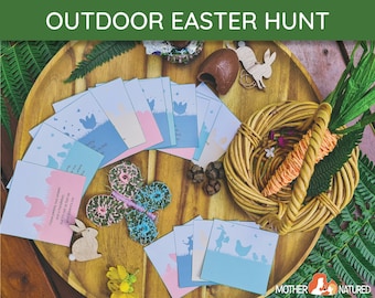 EASTER EGG HUNT Cards | Easter Egg Outdoor Hunt Cards | Easter Outdoor Scavenger Hunt | Easter Outdoor Treasure Hunt | Easter Hunt Cards