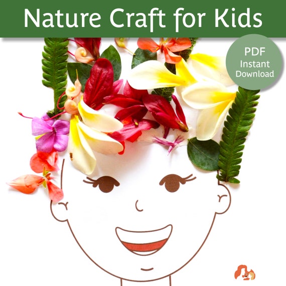 Nature Craft Activity for Kids | Nature Head Craft | Outdoor Craft