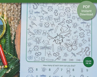 Animal I Spy Activity |  Animal Hunt Activity | Wildlife I Spy | Animal Detective Activity Sheet | Animal Discovery | Wildlife Hunt Activity