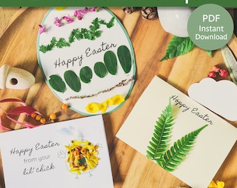 EASTER CARD CRAFT | Easter Greeting Cards | Easter Crafts for Kids | Spring Crafts | Kids Easter Cards | Easter Nature Crafts