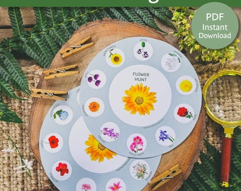 Spring Activity | Flower Scavenger Hunt | Spring Hunt | Flower Identification | Flower Activity for Kids | Flower Identification for Kids