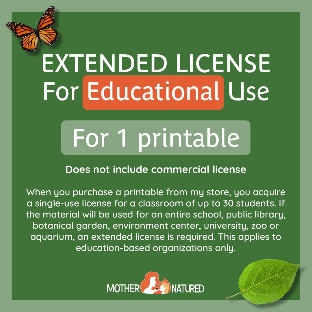Extended License for EDUCATIONAL USE Only. No Resales and No Digital ...