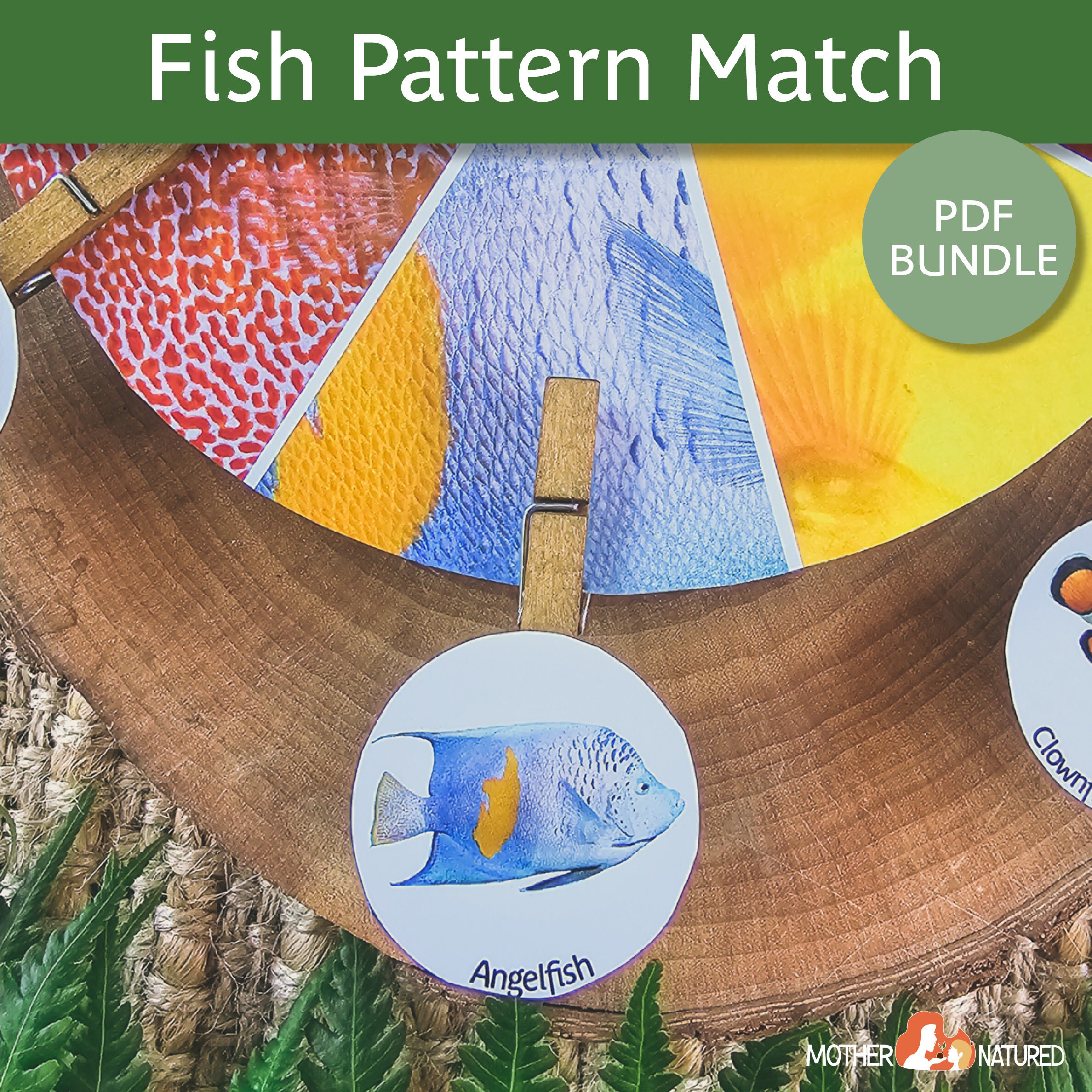 Fish Matching Activity Fish Game Pattern Activity - Etsy