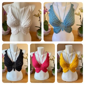 Handmade butterfly top crochet