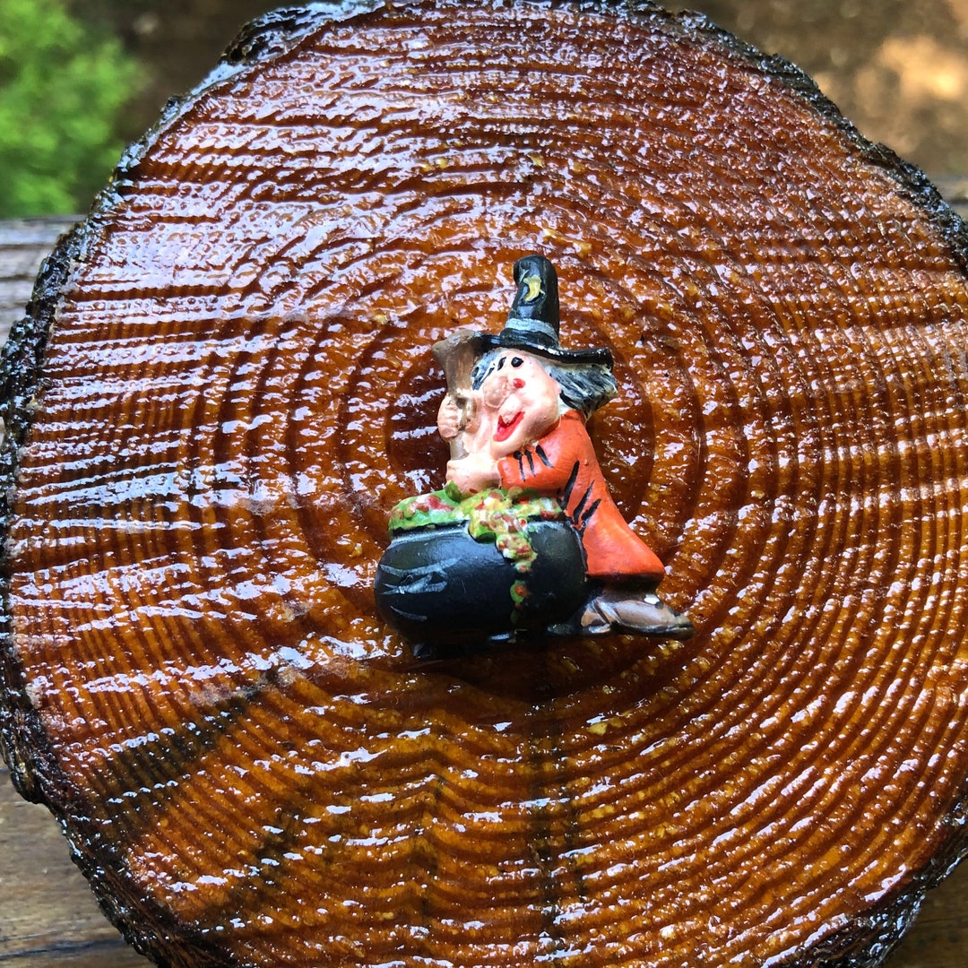 Vintage Plastic Halloween Witch Pin - Etsy