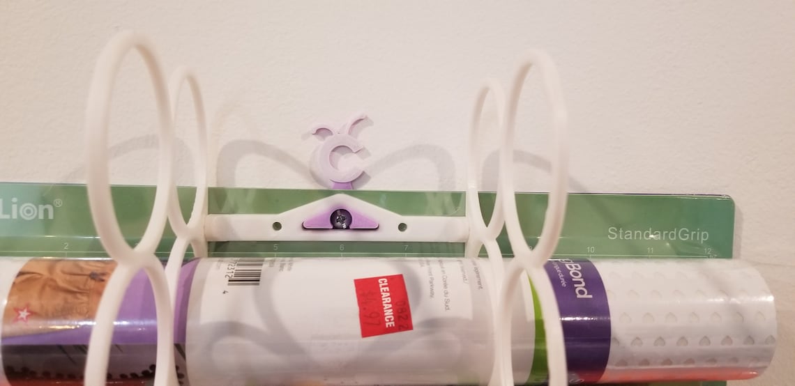 Cricut Vinyl Storage Rack Wall mount or desk organizer Cricut Etsy