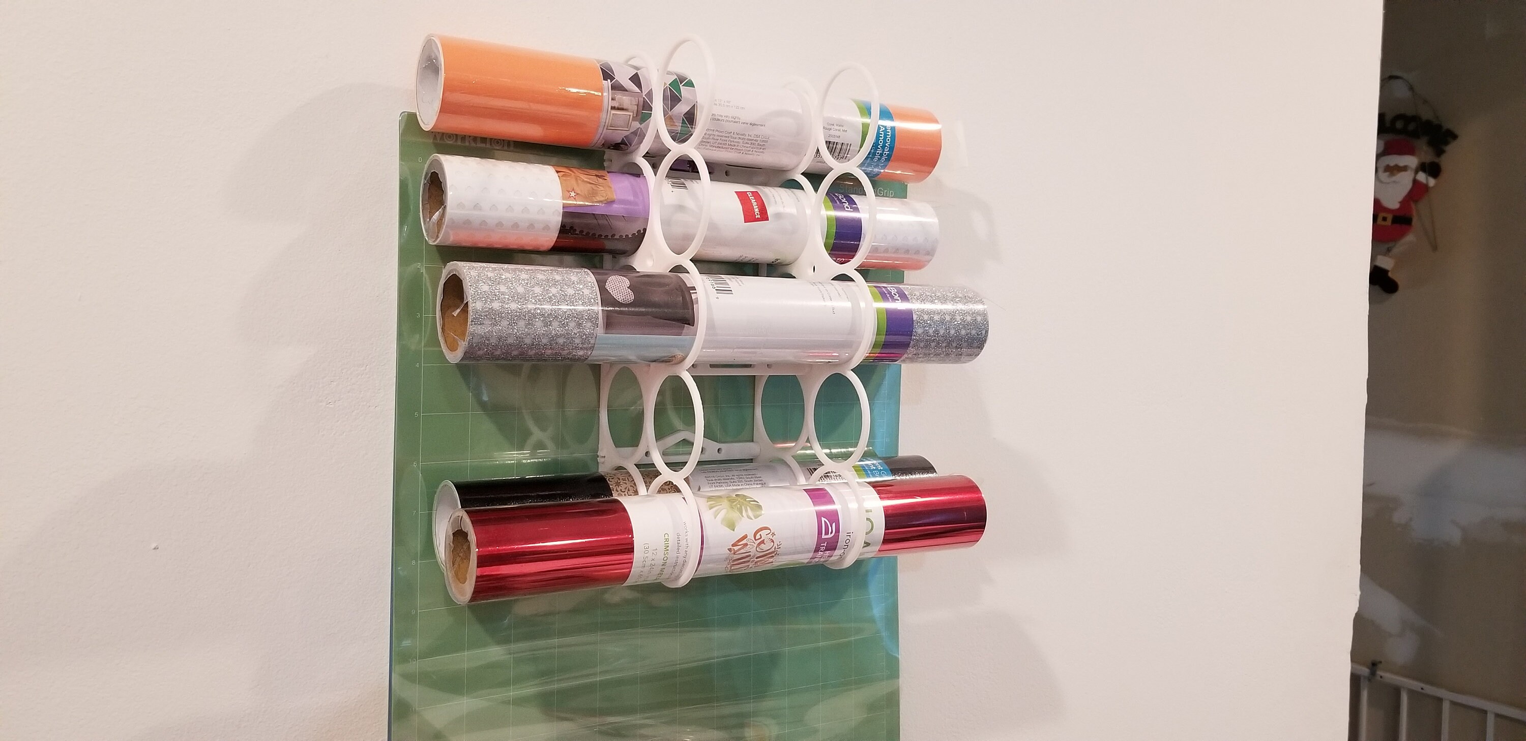 Cricut Vinyl Storage Rack Wall mount or desk organizer Cricut Etsy