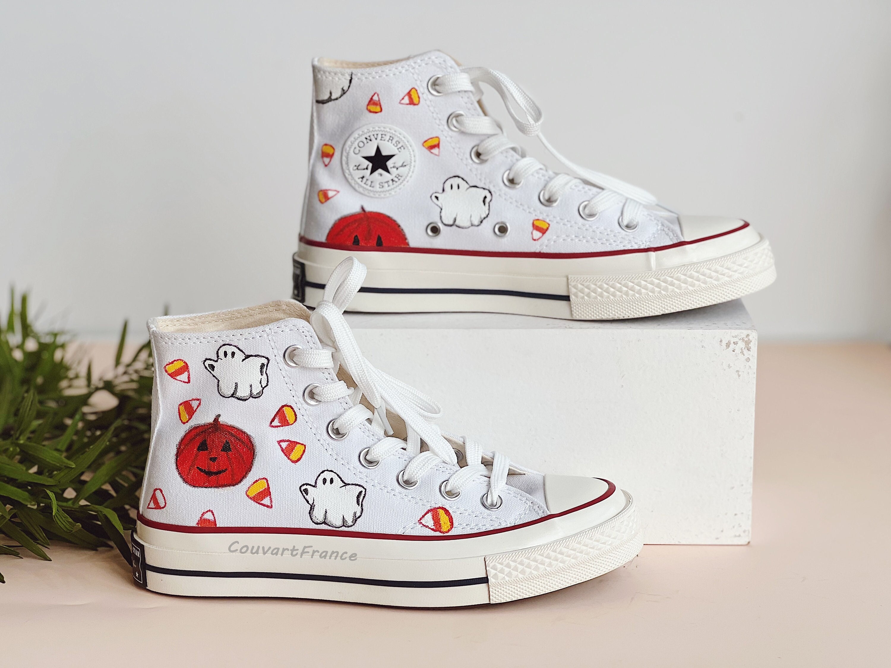 pumpkin converse shoes