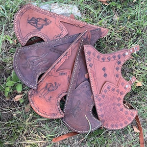 Archery Quiver and Bow Case / Turkish Traditional Horseback Archery/ Leather Quiver &quot;Tirkes&quot;