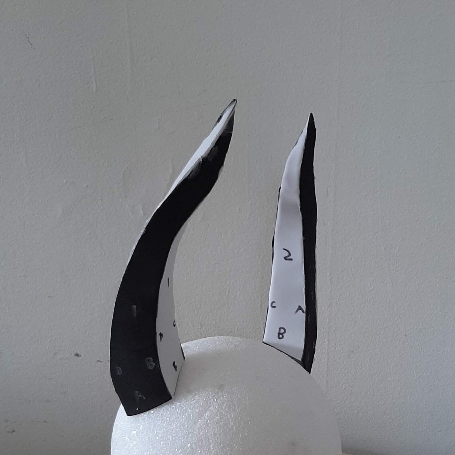 Cosplay Demon Horn Template Pattern Etsy