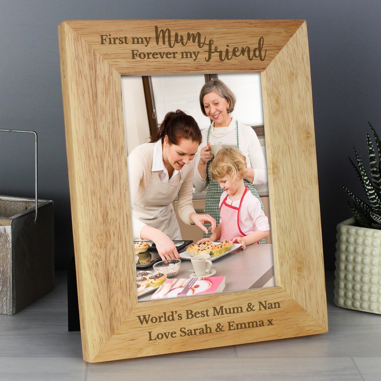 Personalised Mum Photo Frame ' First My Mum ' 5 x 7 Etsy
