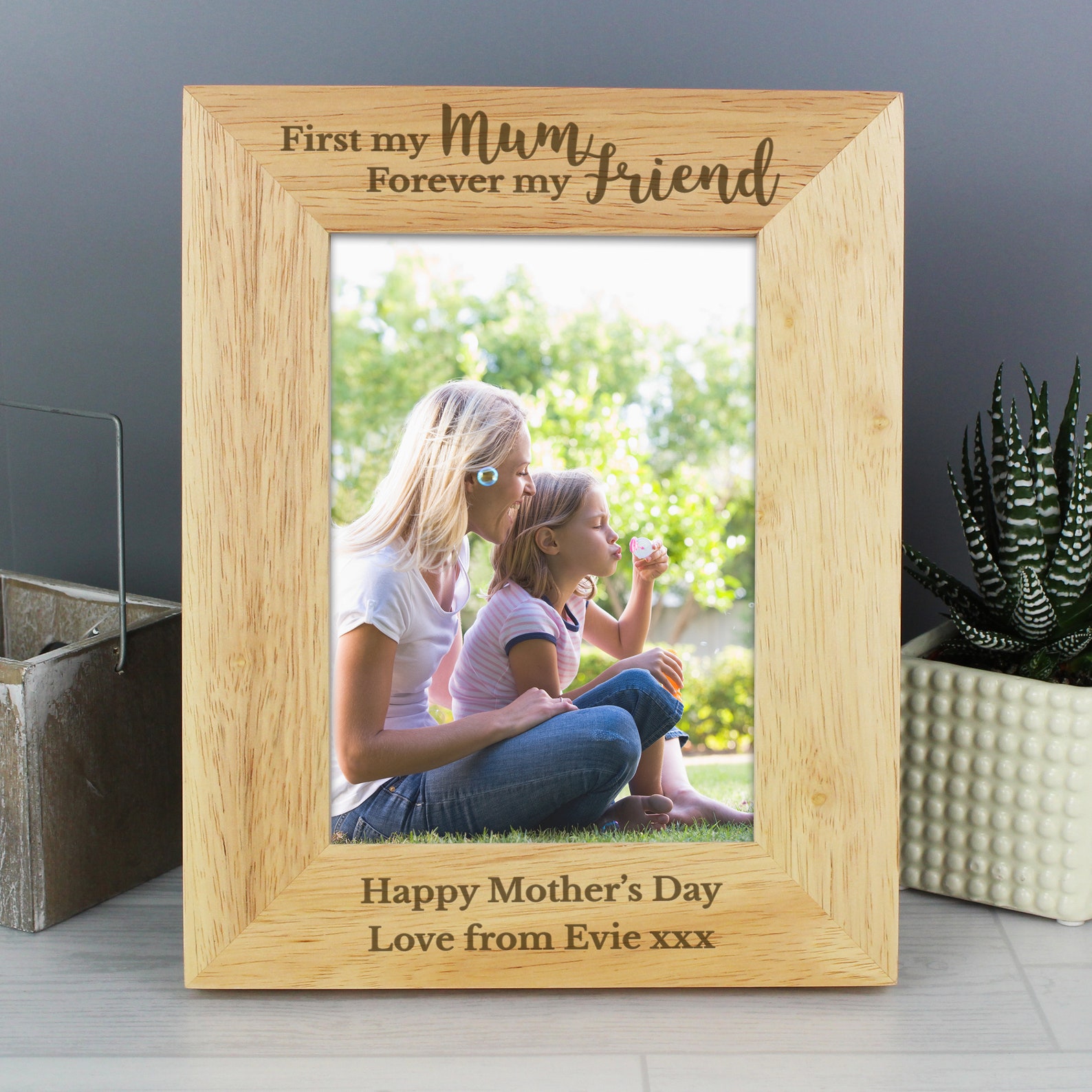 Personalised Mum Photo Frame ' First My Mum ' 5 x 7 Etsy