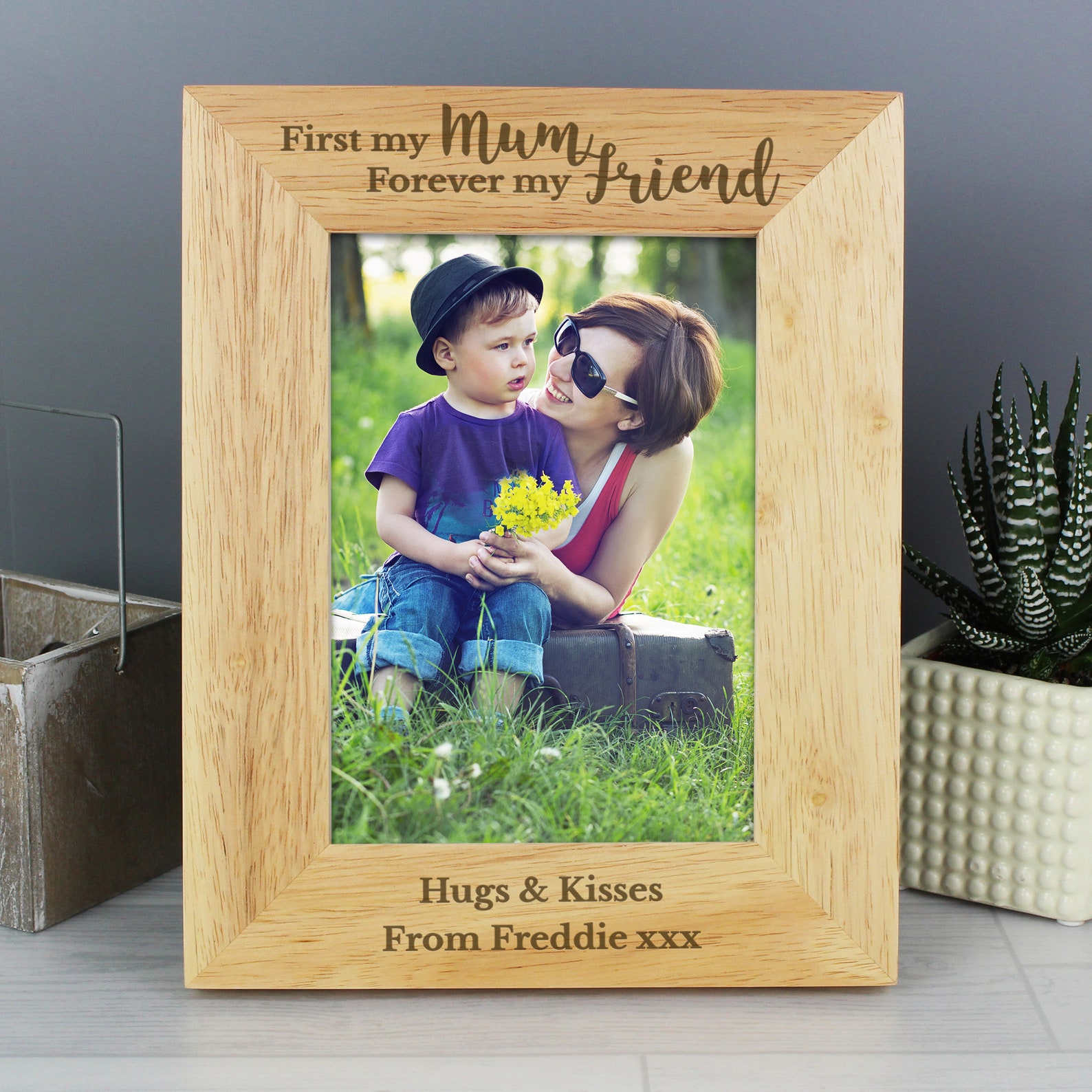 Personalised Mum Photo Frame ' First My Mum ' 5 x 7 Etsy