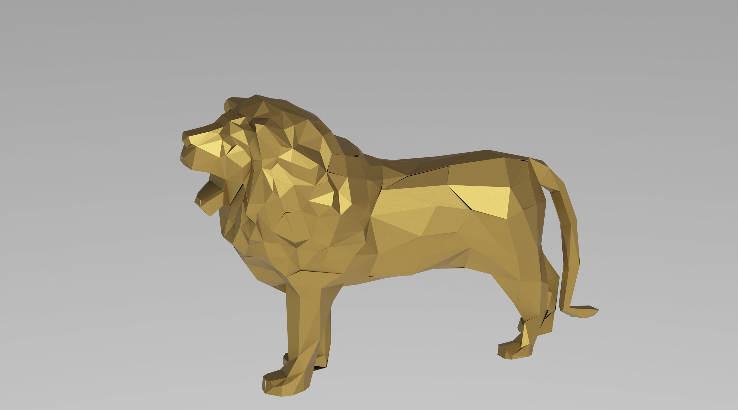 ライオン3D銅レリーフアート モチーフJohn Louw ライオン Vintage John