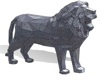 ライオン3D銅レリーフアート　モチーフJohn Louw ライオン John Louw 3D Copper Relief Wood Framed Metal Wall Art Lion