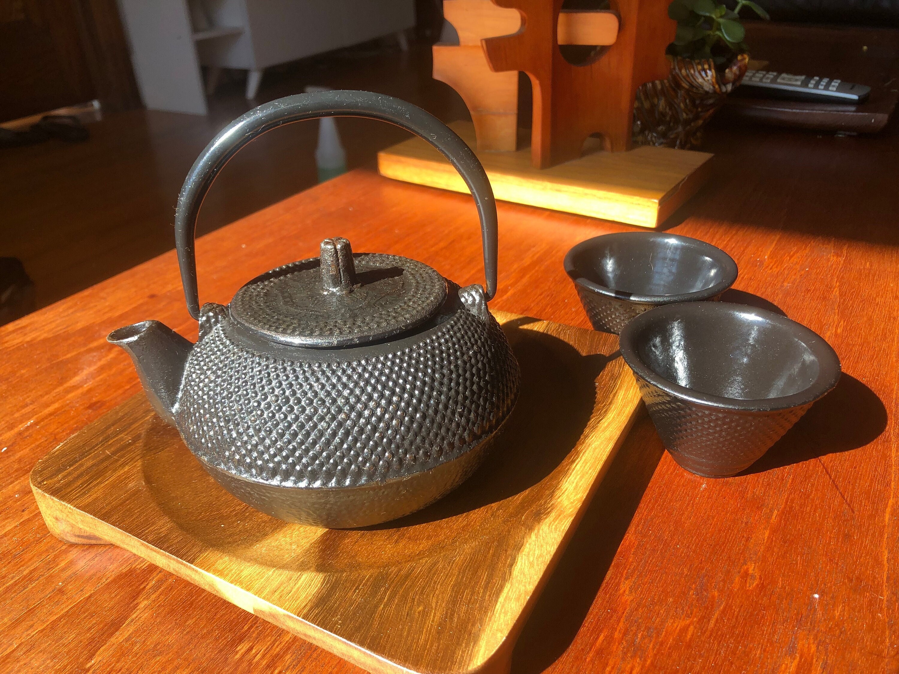 Cast Iron Japanese Tea Pot Teapot / Kettle Large 1.5L Solid Made